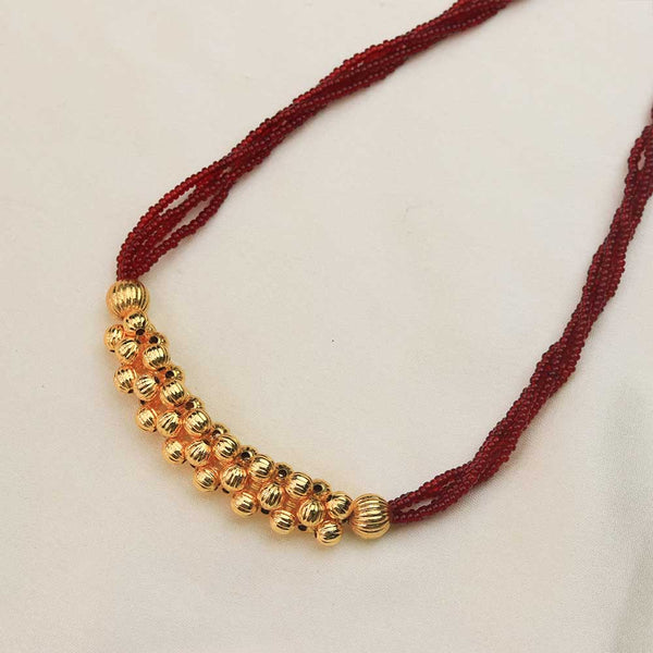 Ruby Bead Classic Necklace