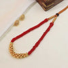 Dual Line Gold Bead Necklace