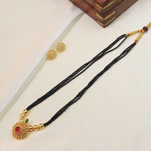 Textured Mini Bead Necklace