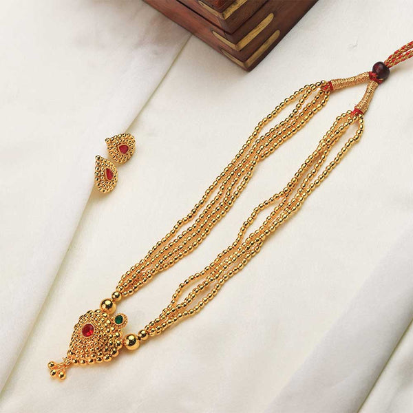Crescent Temple Necklace
