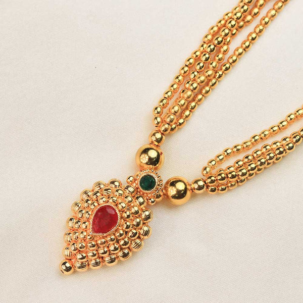 Pearl Beaded Pendant Necklace