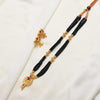 Textured Pendant Bead Necklace