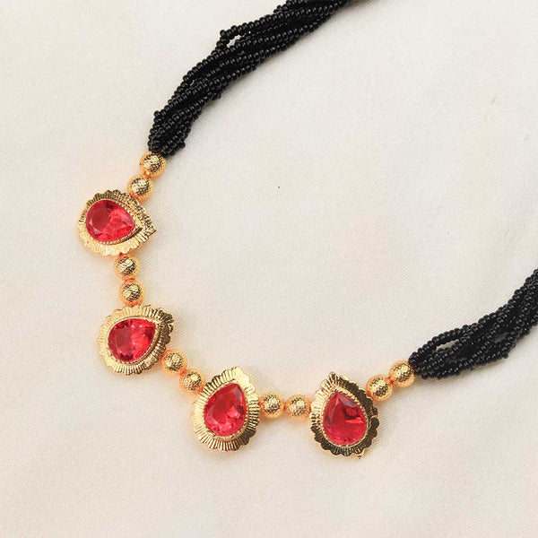 Pearl Beaded Temple Necklace