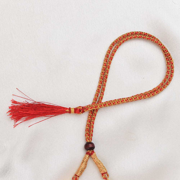 Red Beaded Temple Necklace