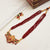 Red Crystal Temple Statement Necklace