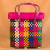Multicolor Lid‑Top Basket – Handwoven All‑Purpose Storage