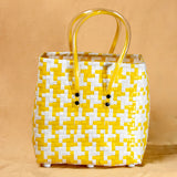 Durable Yellow & White Basket
