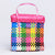 Kalapuri handmade multicolor lid top storage basket durable handwoven design for all-purpose home storage.
