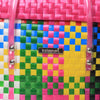 Kalapuri handmade multicolor lid top storage basket durable handwoven design for all-purpose home storage.