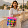 Multicolor Lid‑Top Basket – Handwoven All‑Purpose Storage