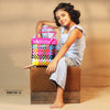 Kalapuri handmade multicolor lid top storage basket durable handwoven design for all-purpose home storage.