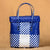 White‑Blue Picnic Lid‑Top Basket – Sturdy Outdoor Carrier