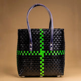 Handmade Black & Green Basket