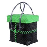 Green & Black Grocery Lid Basket