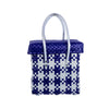 Colourful Lid‑Top Basket – Bright Toned Weave with Lid