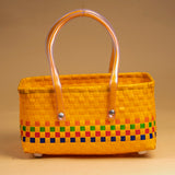 Handmade Orange Half Basket