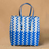 Blue & White Handcrafted Basket