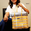 Kalapuri handmade grocery lid top basket with reusable weave eco-friendly everyday storage.