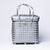 Kalapuri handmade fancy lid top basket with elegant multicolor weave stylish home organiser.