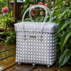 Fancy Lid‑Top Basket – Elegant Multicolor Weave with Lid