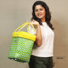 Kalapuri handmade picnic lid top basket rugged handwoven outdoor storage and carrier.