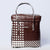 Kalapuri handmade storage lid top basket with classic weave perfect for linens and home use.