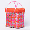 Kalapuri handmade polymer lid top basket durable handwoven storage solution.