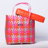Kalapuri handmade polymer lid top basket durable handwoven storage solution.