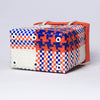 Kalapuri handmade trendy lid top basket fashionable handwoven storage basket.