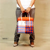 Kalapuri handmade trendy lid top basket fashionable handwoven storage basket.