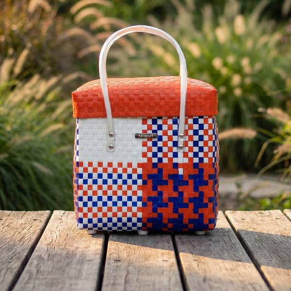 Trendy Lid‑Top Basket – Fashionable Storage Handwoven Design
