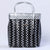 Black & Grey Lid Top Basket | Modern Handmade Weave