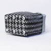 Black & Grey Lid Top Basket | Modern Handmade Weave
