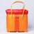 Yellow & Red Lid Top Basket | Vibrant Handmade Storage