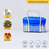 Trendy Picnic Half Basket with Lid – Chic Outdoor Tote