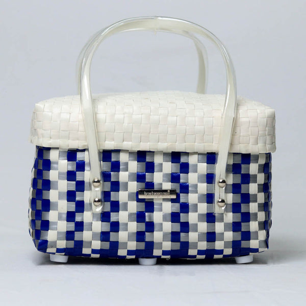 Stylish new-age handwoven half basket with lid