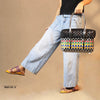 Elegant handwoven fancy half basket with lid