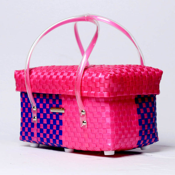 Durable multipurpose half basket with lid
