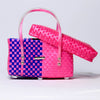 Durable multipurpose half basket with lid