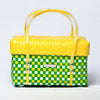 Premium handwoven short basket with lid