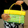 Premium handwoven short basket with lid