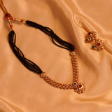 Traditional Chandramukhi Mangalsutra with Intricate Detailing