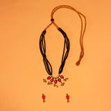 Chandramukhi Red Mani Pendant Mangalsutra