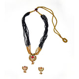 Multi-Layer Modern Chand Mangalsutra With Earing