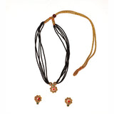 Handcrafted Chandramukhi Mangalsutra with Ethnic Charm