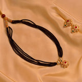 Handcrafted Chandramukhi Mangalsutra with Ethnic Charm