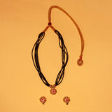 Handcrafted Chandramukhi Mangalsutra with Ethnic Charm