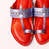 Kids Tiny Tevar Kolhapuri handmade leather sandal