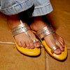 Mini Maharaja Kolhapuri chappal for kids handmade leather