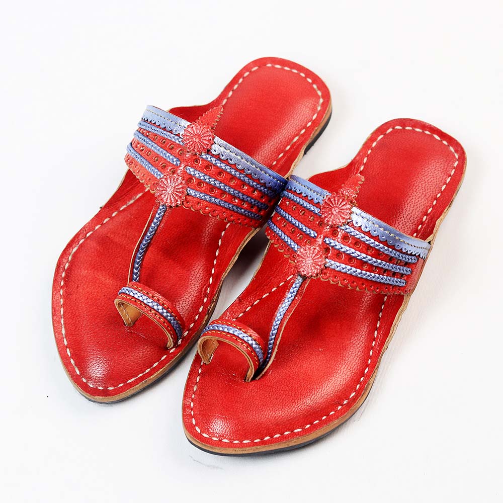 Tiny Toes Kolhapuri handmade leather kids sandal
